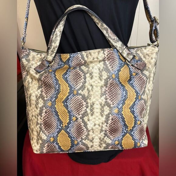 Jessica Simpson Snake Print Satchel - Picture 8 of 16